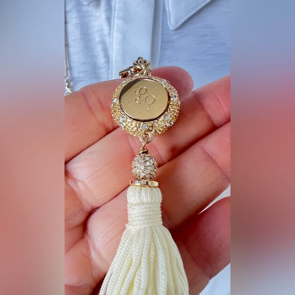 Lilly Pulitzer Sand Dune Tassel Necklace - Picture 6 of 11